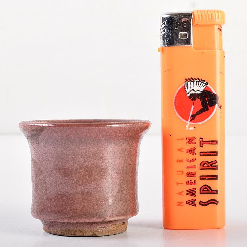 北大路魯山人作　辰砂釉　ぐい呑　盃　V　R7678