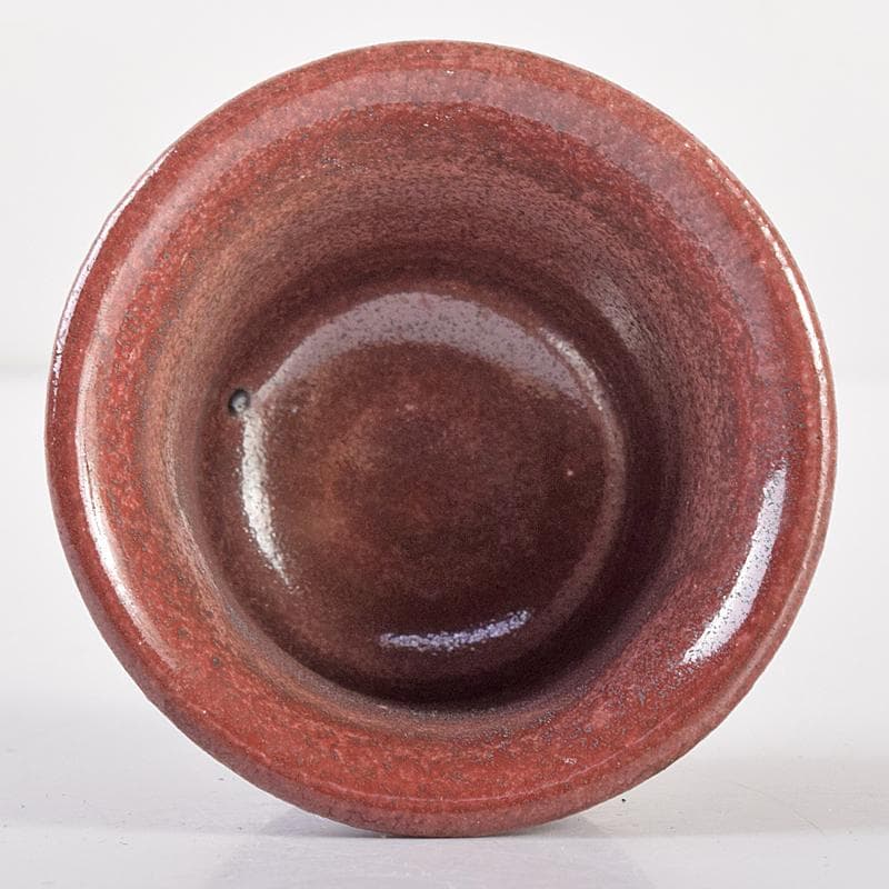 北大路魯山人作　辰砂釉　ぐい呑　盃　V　R7678