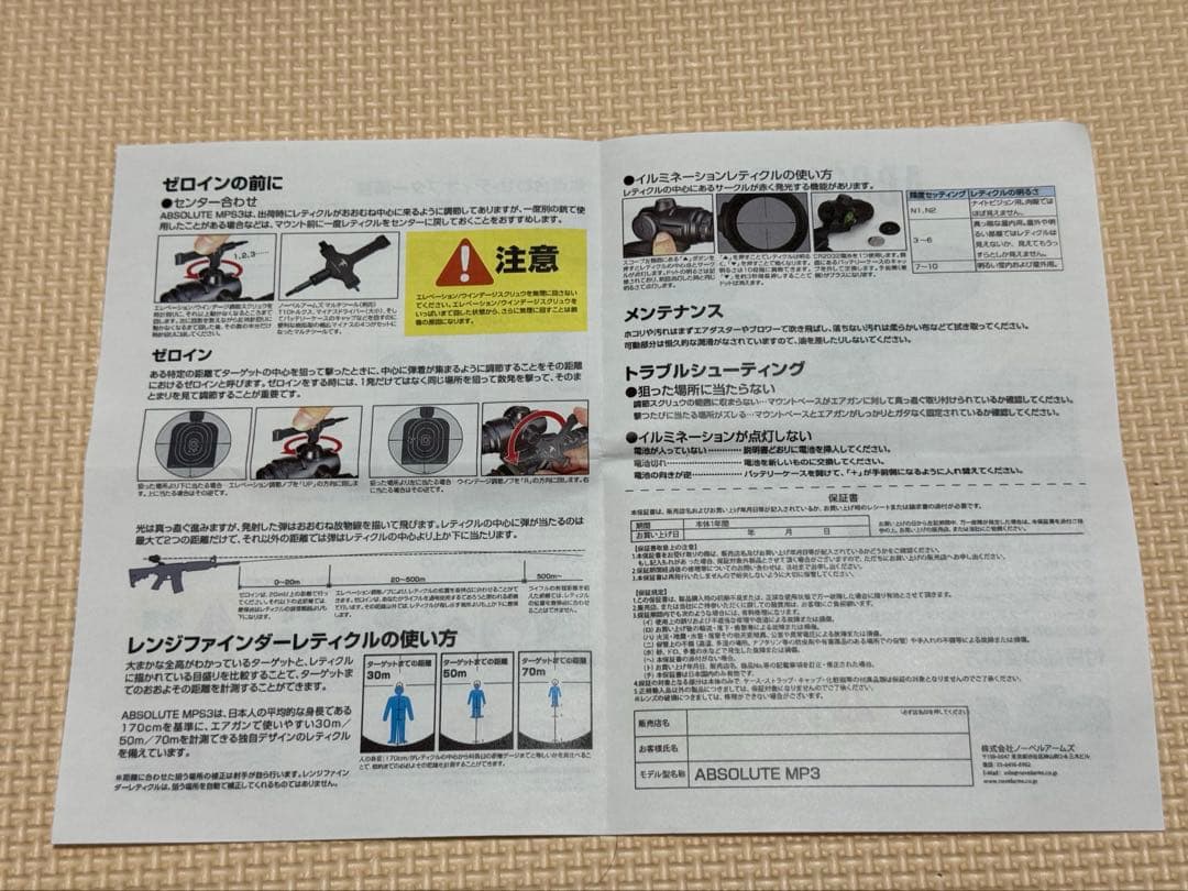 ノーベルアームズ ABSOLUTE MPS3 3Xサイト