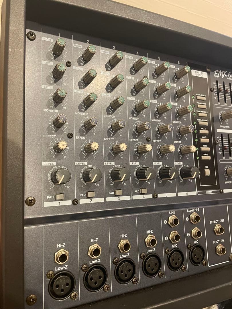 YAMAHA EMX66M パワードミキサー 動作品