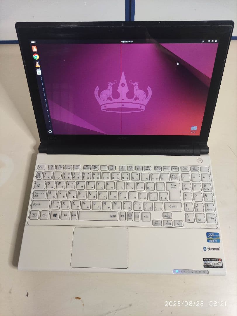 NEC ノートPC ホワイト Bluetooth対応 Ubuntu24.04