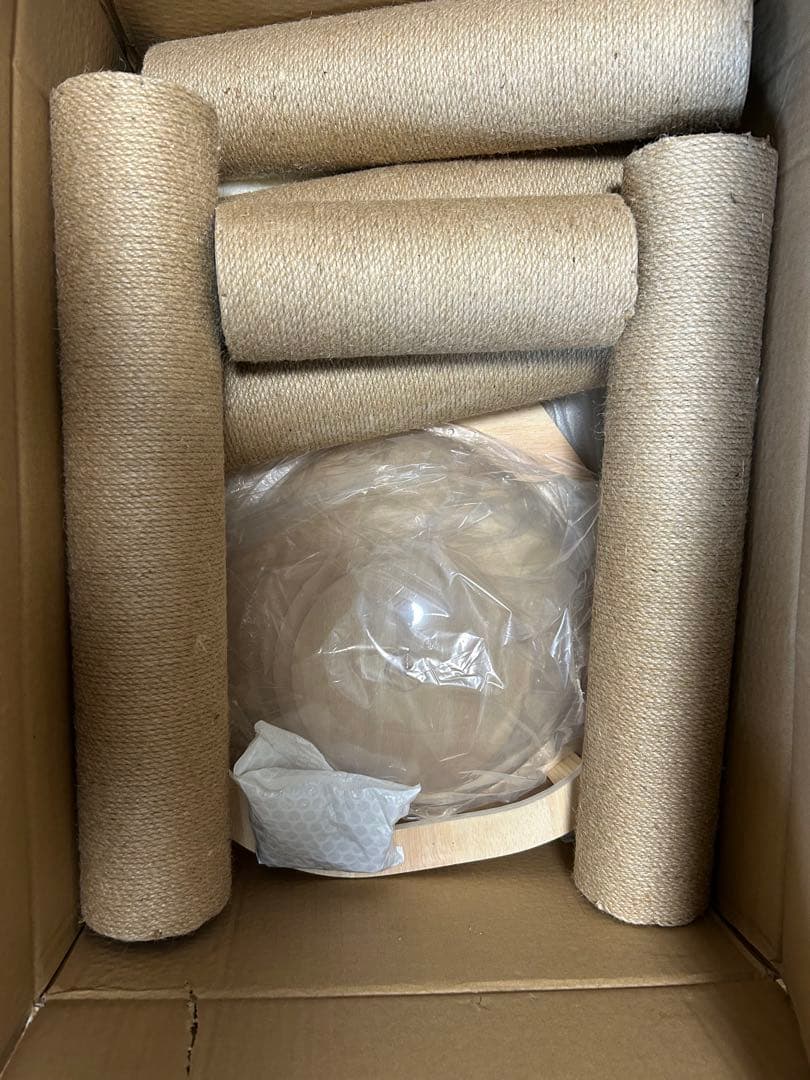 タワーキャット木登りタワー 宇宙船ハンモック付きシングルキャットタワー 突っ張り