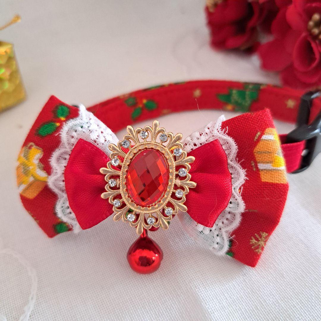 クリスマスシリーズ(プレゼントBox)わんちゃん猫ちゃん用首輪