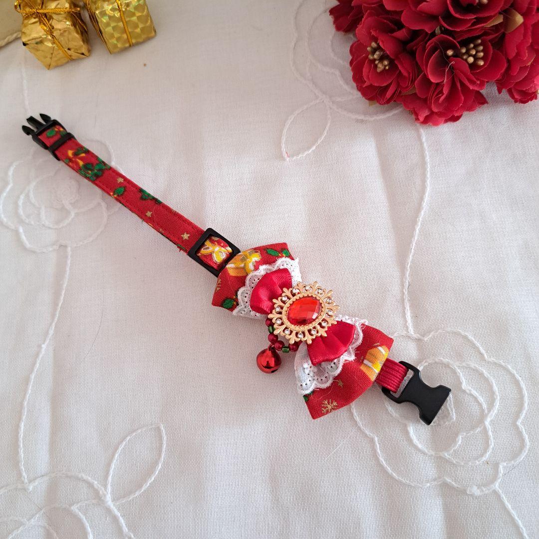 クリスマスシリーズ(プレゼントBox)わんちゃん猫ちゃん用首輪