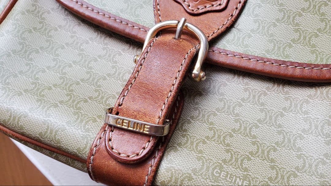 【CELINE】ショルダーバック マカダム PVC トリオンフ オールドセリーヌ