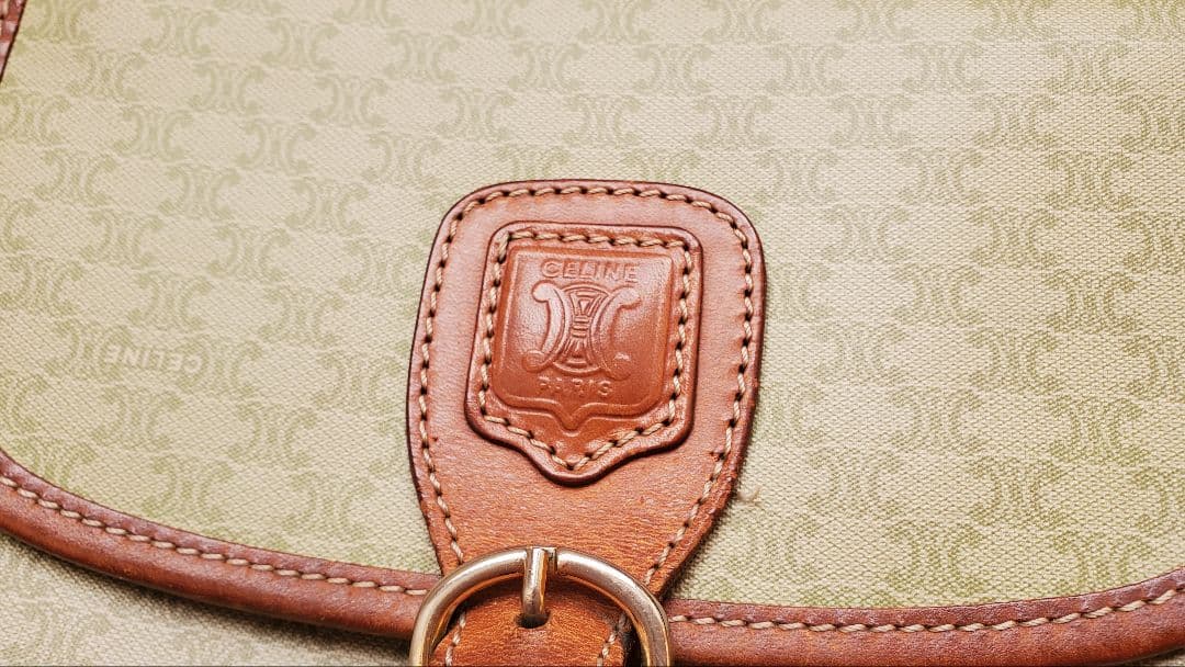 【CELINE】ショルダーバック マカダム PVC トリオンフ オールドセリーヌ