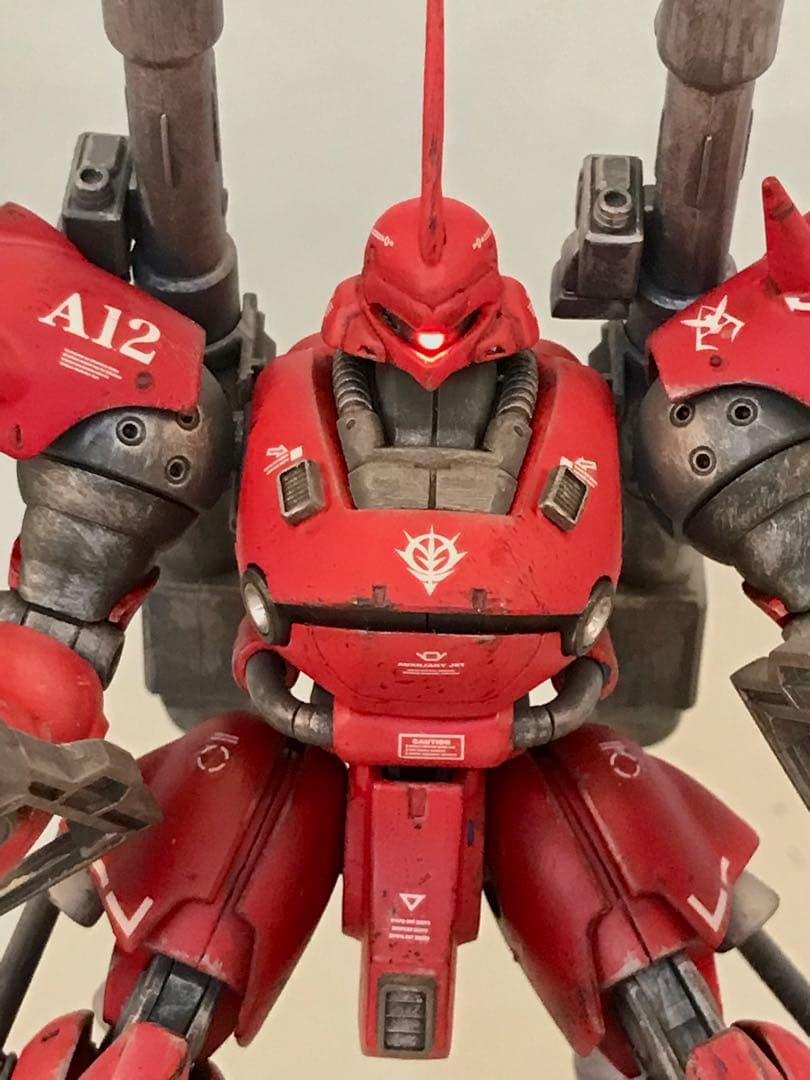 ガンプラ1/144赤いケンプファーHGモノアイLEDマグネット独立点灯ジャンク