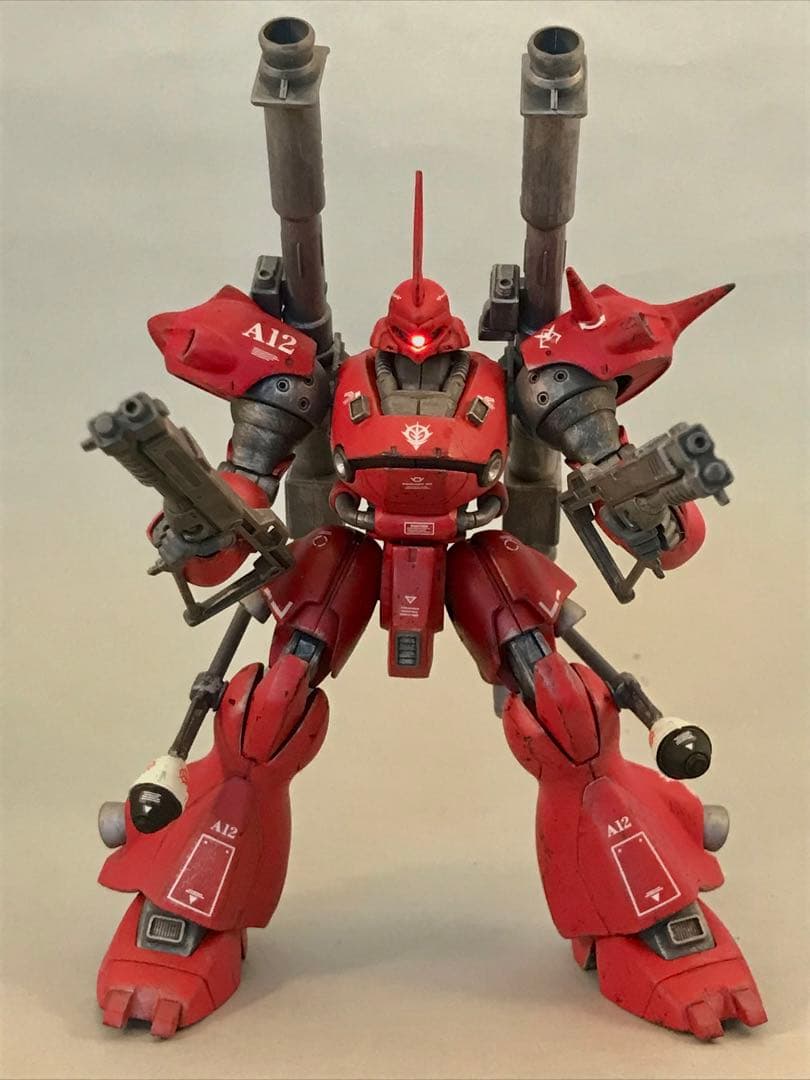 ガンプラ1/144赤いケンプファーHGモノアイLEDマグネット独立点灯ジャンク