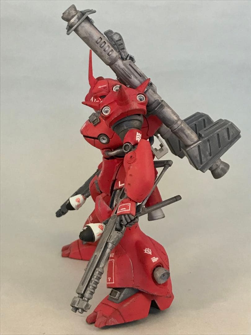 ガンプラ1/144赤いケンプファーHGモノアイLEDマグネット独立点灯ジャンク