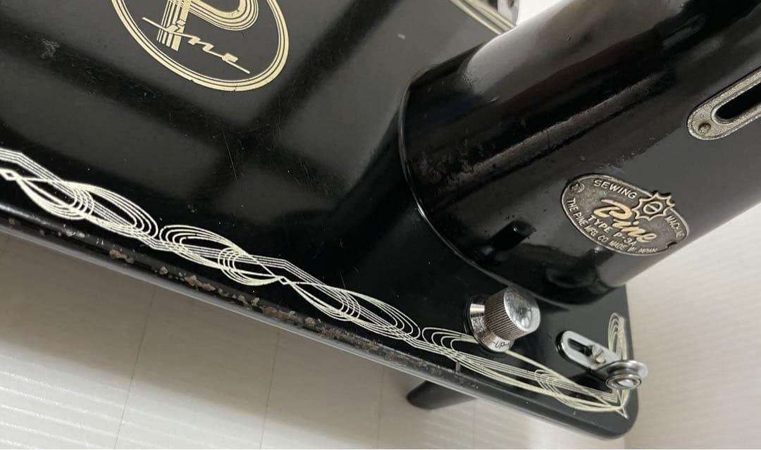 ミシン PINE P-3A ビンテージ 昭和 レトロ 家庭用 インテリア 本体