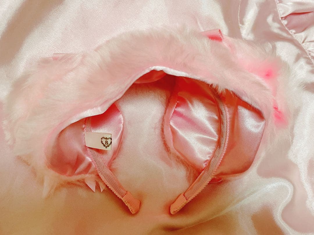 baby,the stars なかよしくみゃ　くまみみファーカチューシャ　ピンク