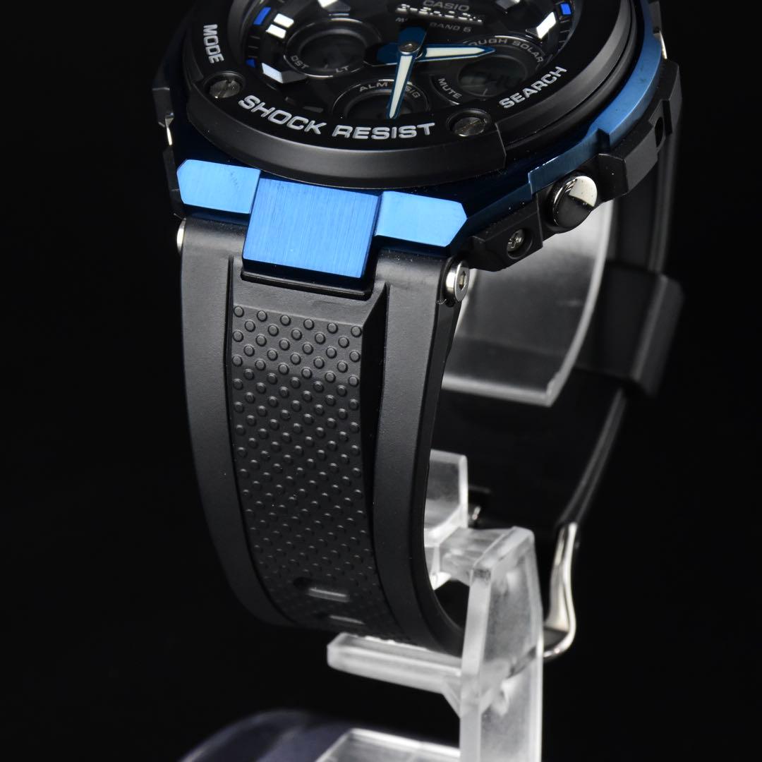 【美品】 G-SHOCK GST-W300G-1A2JF 電波ソーラー ブルー