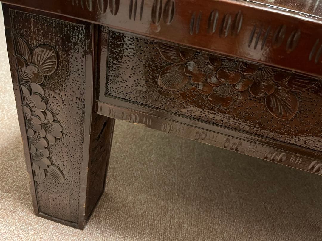 軽井沢彫り☆座卓