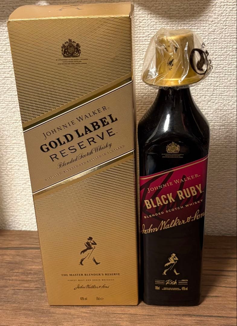 ジョニーウォーカー　ゴールドラベルリザーブ　　ジョニーウォーカー　ブラックルビー