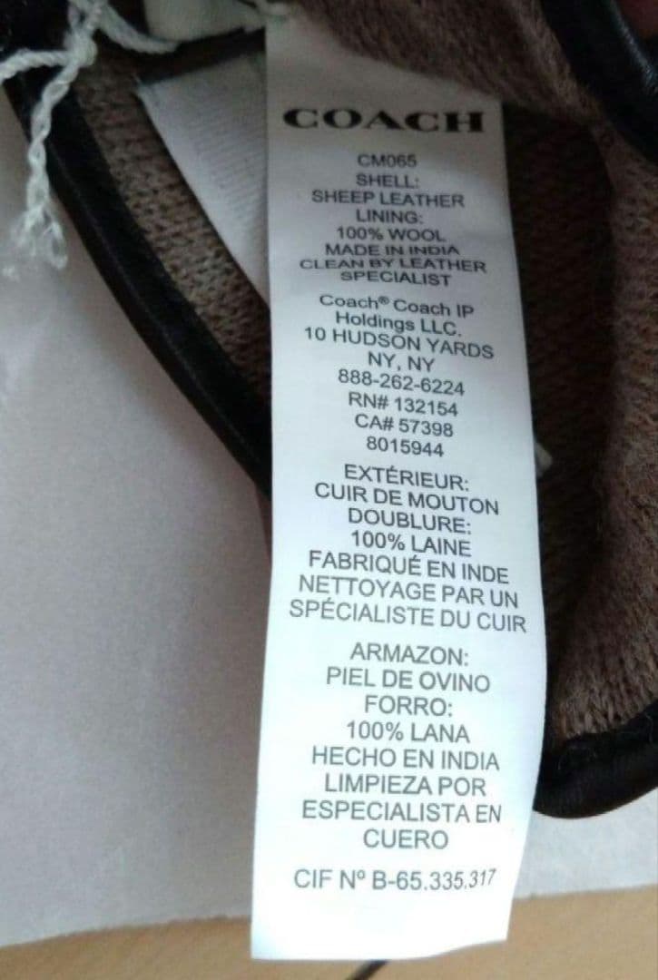 専用ページです 【新品】COACH メンズレザーグローブ ブラック Lサイズ