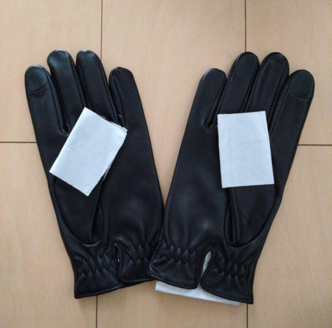 専用ページです 【新品】COACH メンズレザーグローブ ブラック Lサイズ