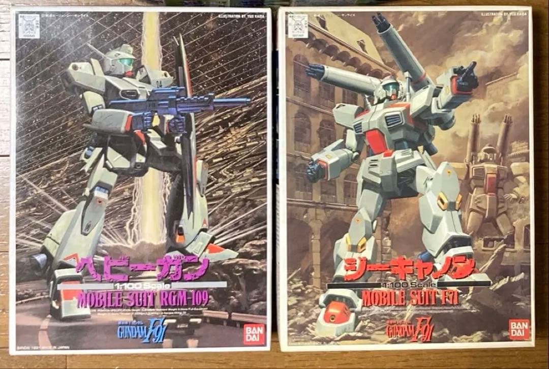 ガンプラ 旧キット 1/100 ガンダムF91 ヘビーガン ジーキャノン 未組立