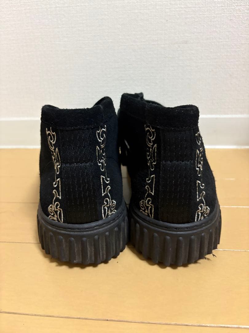 靴 Clarks PLEASURES TORHILL WOVEN Black Sde