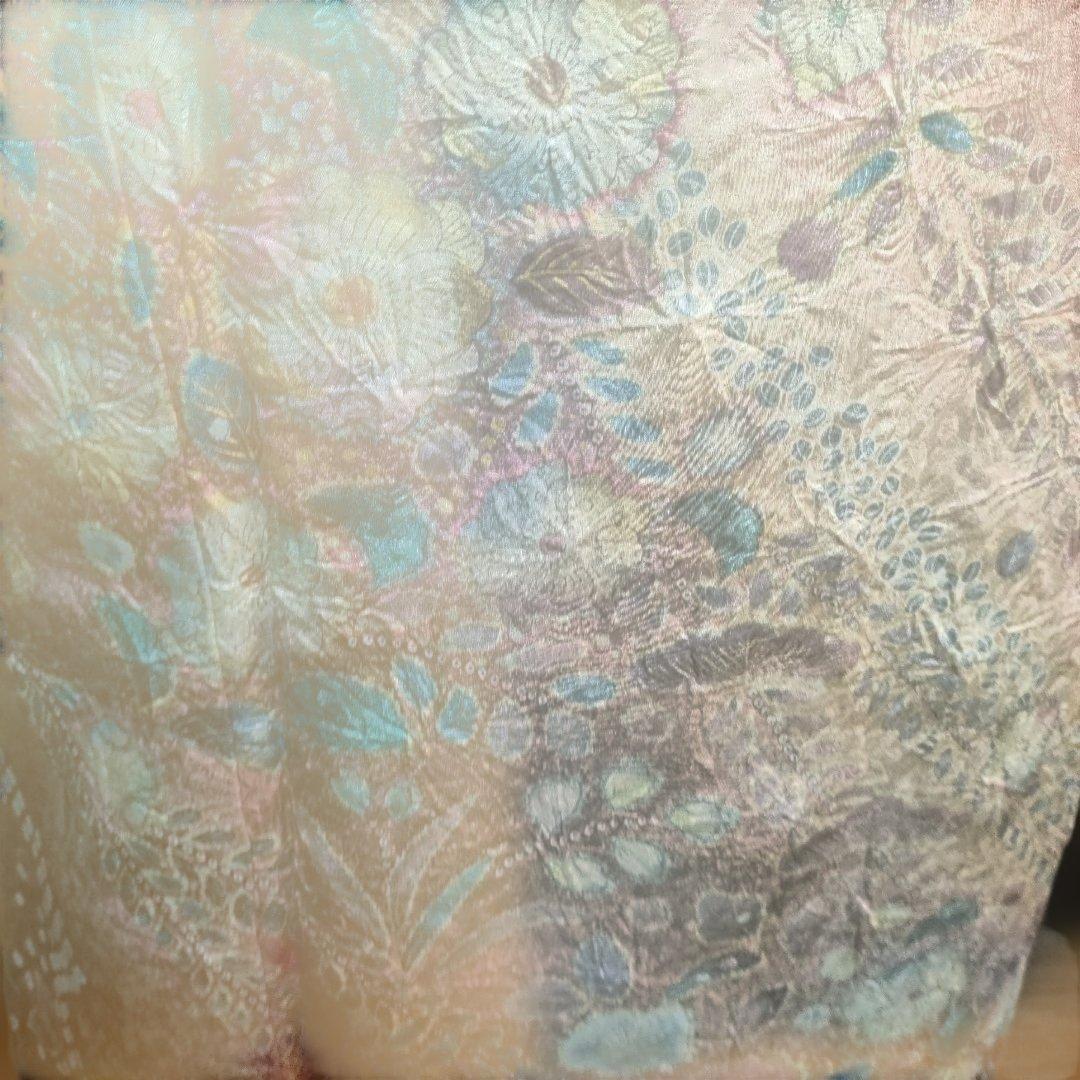 訪問着フルセット 辻が花袖丈長め