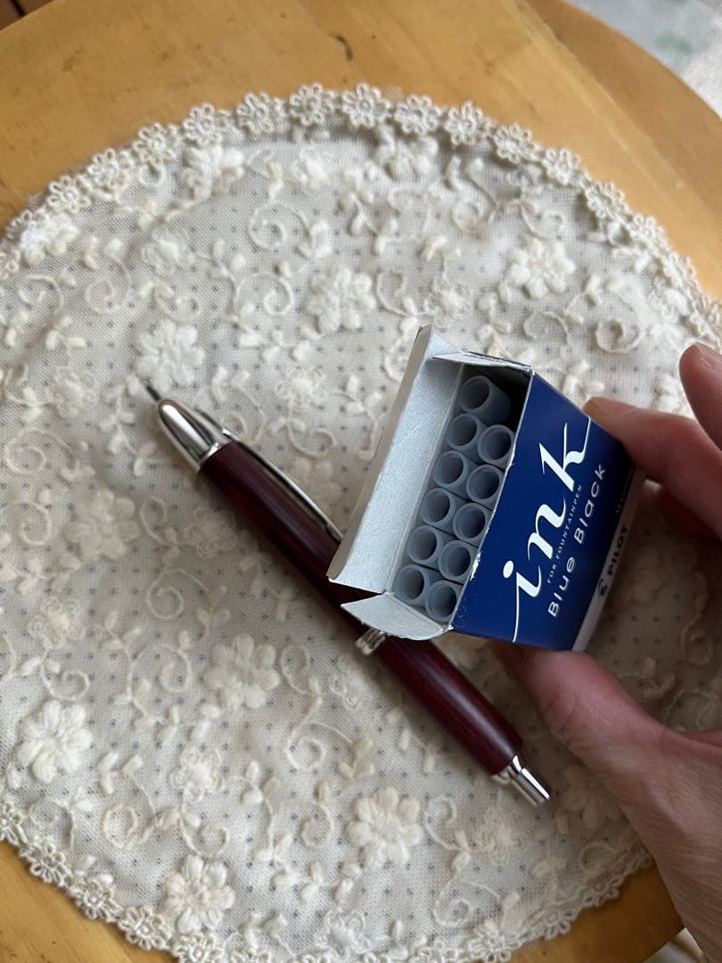 pilot キャップレス k18木製 万年筆　M