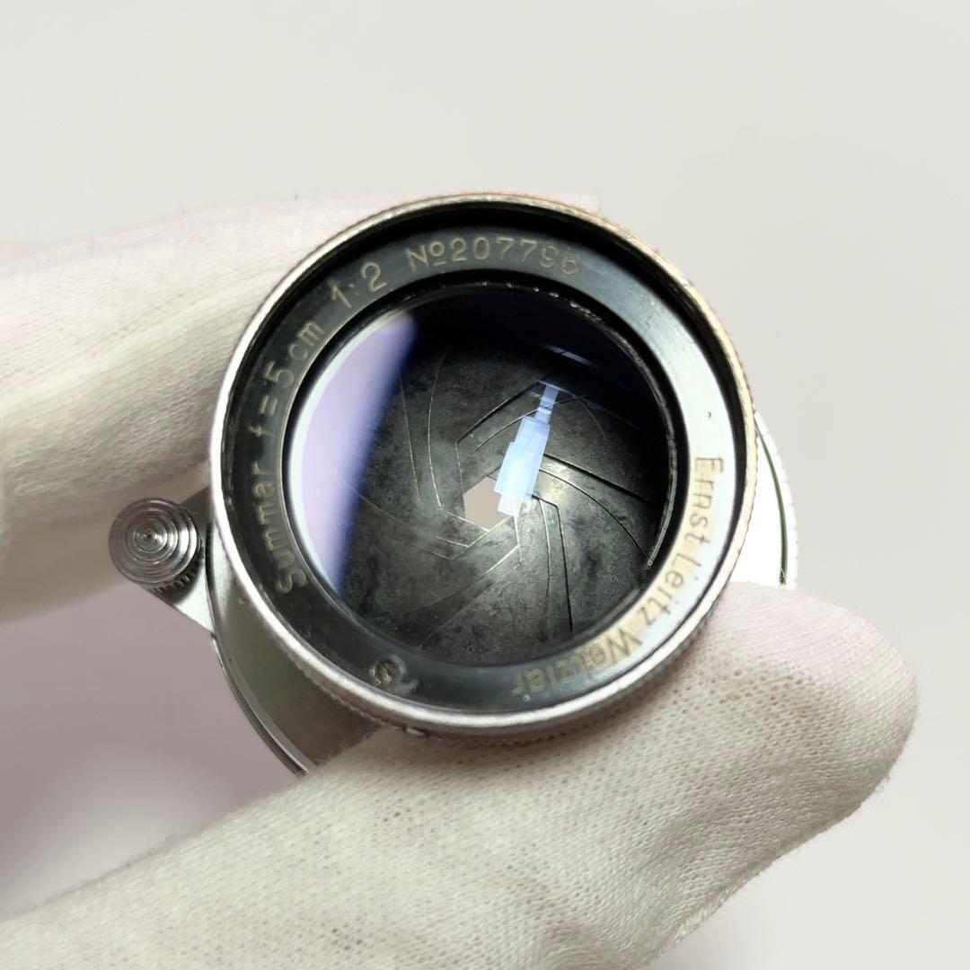 【山崎ズマール】Summar 50mm/F2 ライカ Lマウント 整備証明書あり