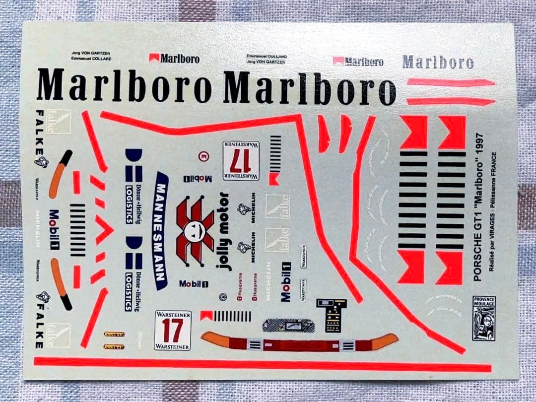 当時モノ プロバンス 1/43 マールボロ・ポルシェ911 GT1 1997