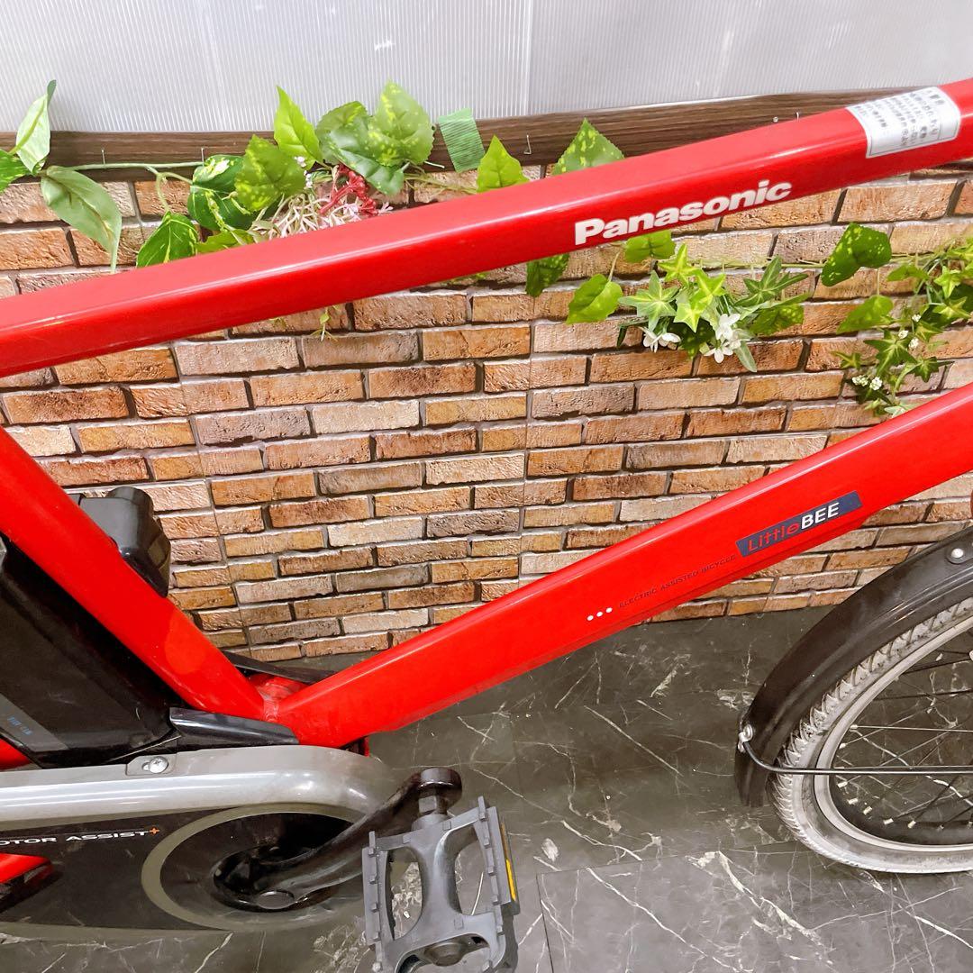 【44】電動自転車 Panasonic Little BEE レッド 20インチ