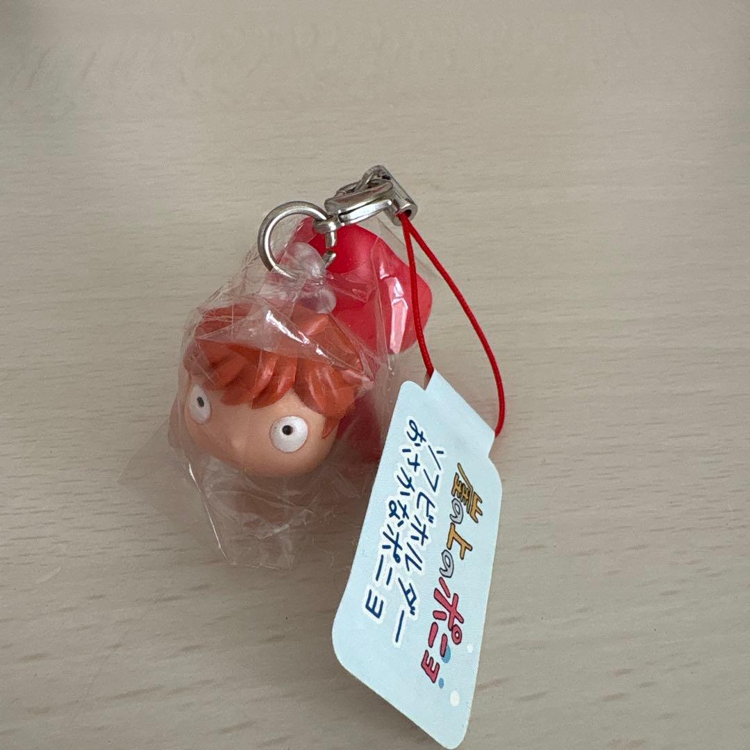 崖の上のポニョソフビキーホルダーおさかなポニョ　　ポンポン舟アクアキーホルダー