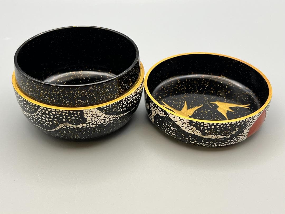 平棗　昇陽荒磯　萌絵　柳哉作　最上作　共布　共箱付き　作家物　茶道具　未使用