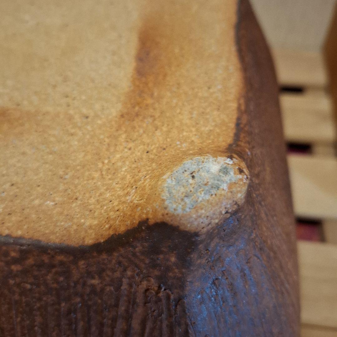 四代 高橋楽斎（造）信楽土風炉 瓶掛 釜鐶 共箱 茶道具 陶磁器 信楽焼 風炉用