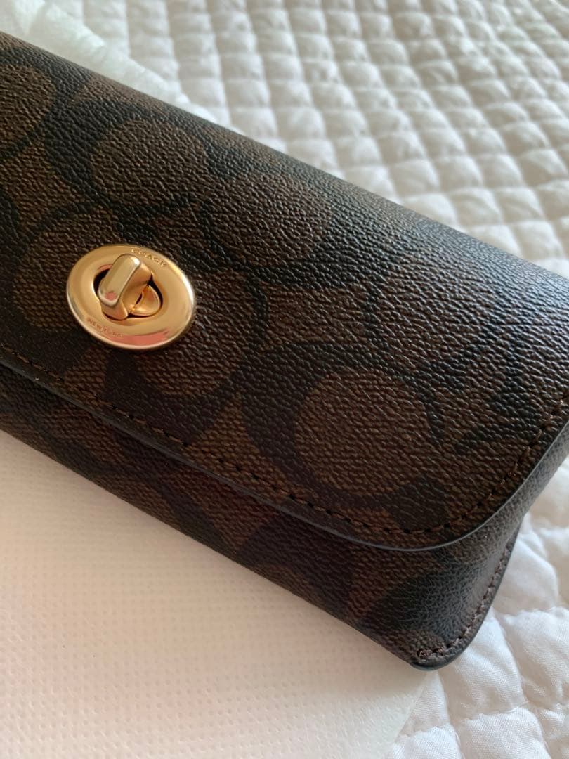 コーチ　サングラスケース　シグネチャー　未使用　モノグラム　メンズ