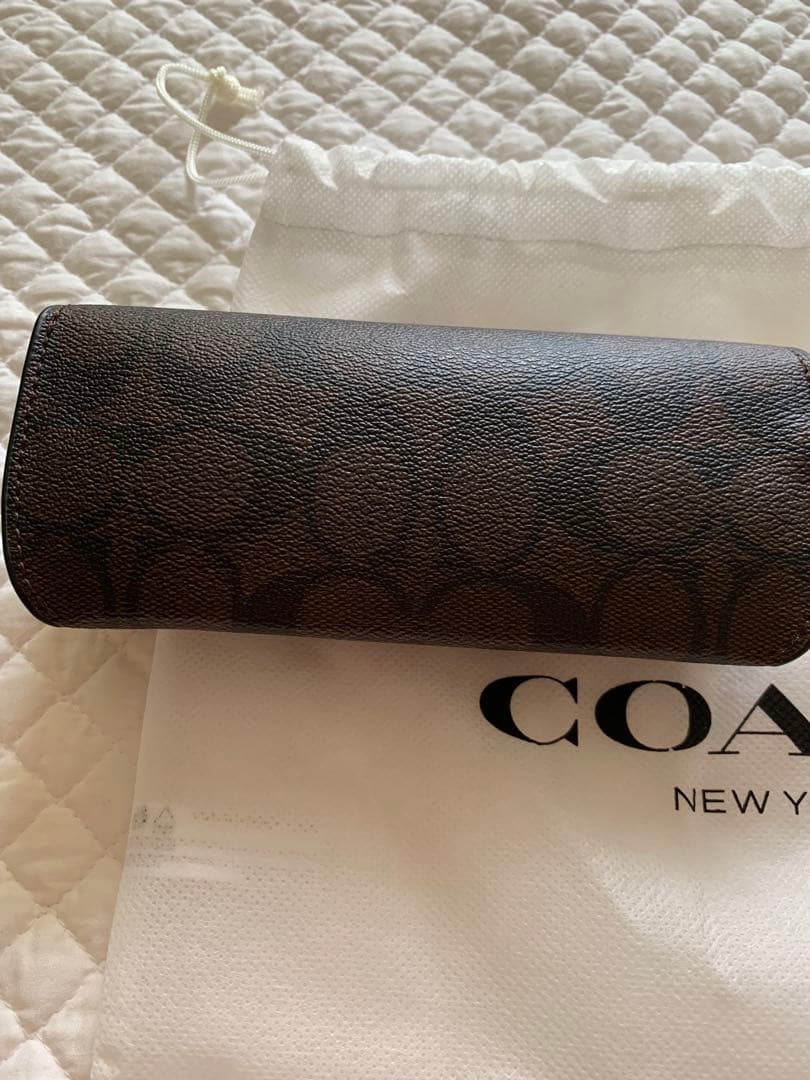 コーチ　サングラスケース　シグネチャー　未使用　モノグラム　メンズ