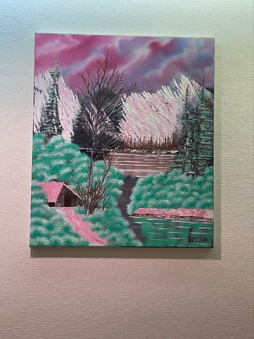 絵画 Winter Mountains