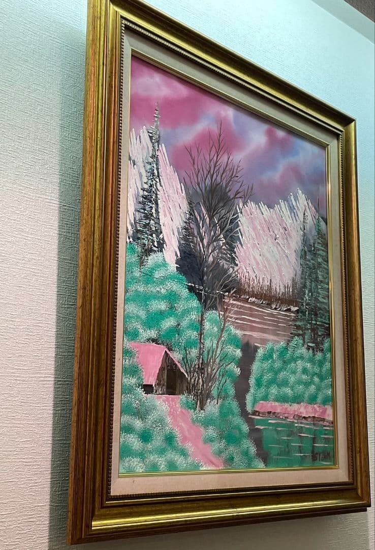 絵画 Winter Mountains