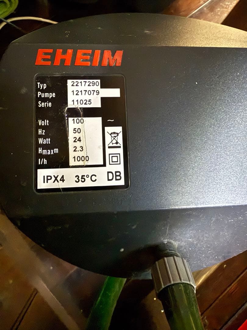 【最終】EHEIMポンプ付き大型水槽等一式（フルセット）