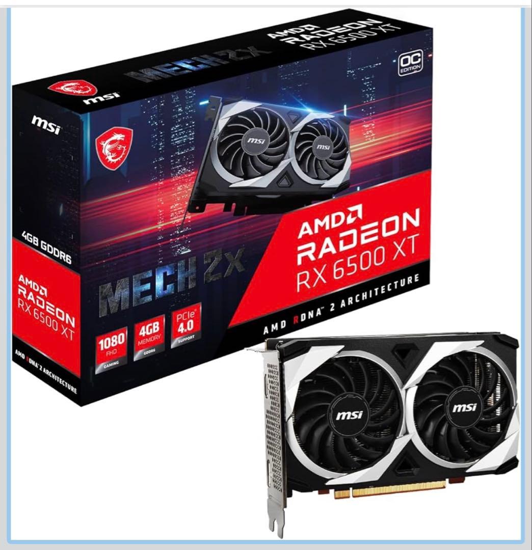 MSI Radeon RX 6500 XT グラフィックスボード VD7987