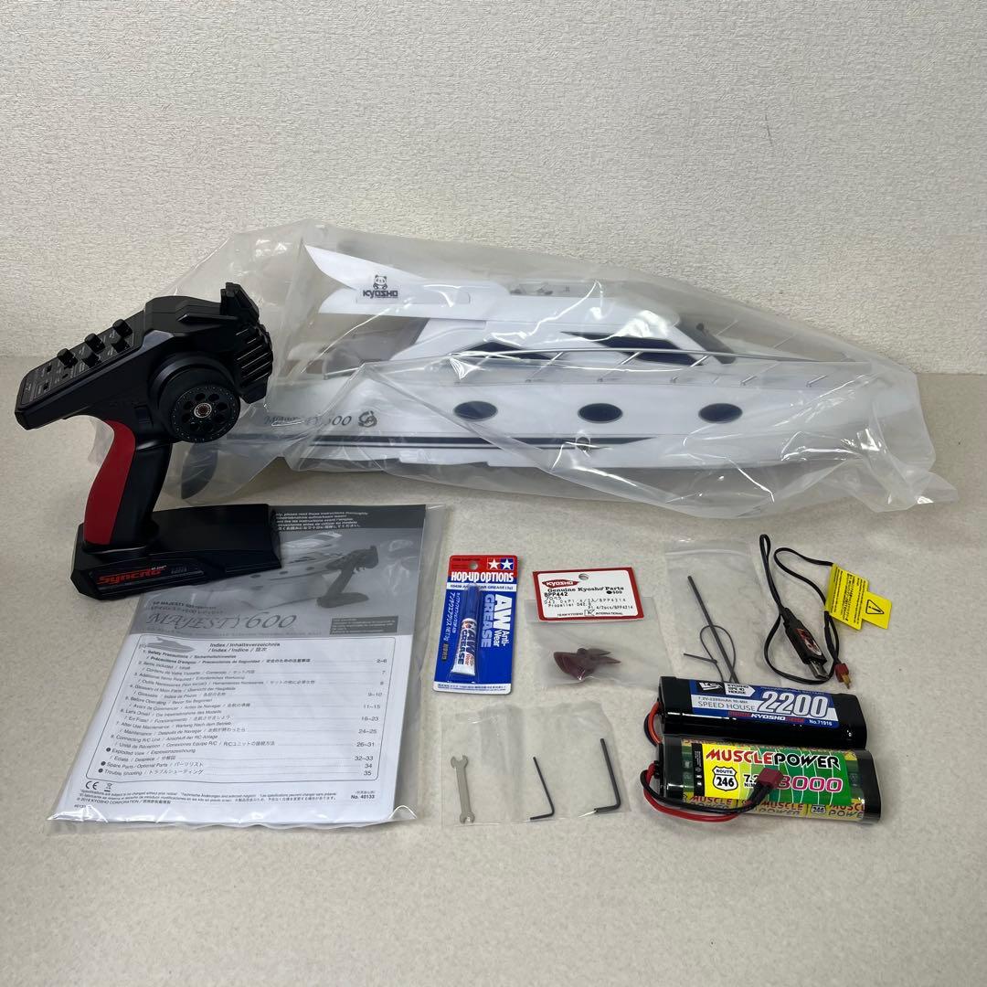 京商 EP マジェスティ600 レディセット 電動クルーザー ラジコン ボート