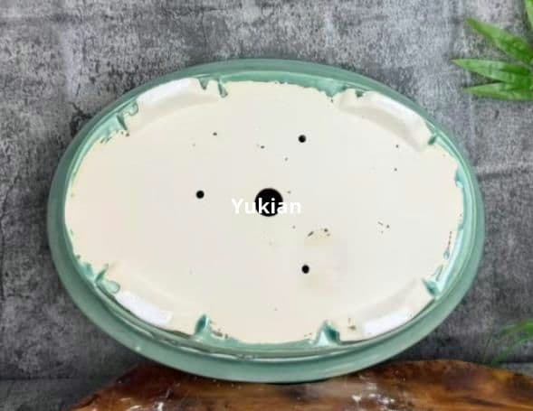 楕円鉢 陶器鉢 盆栽鉢 植木鉢 小品盆栽鉢 大品盆栽鉢