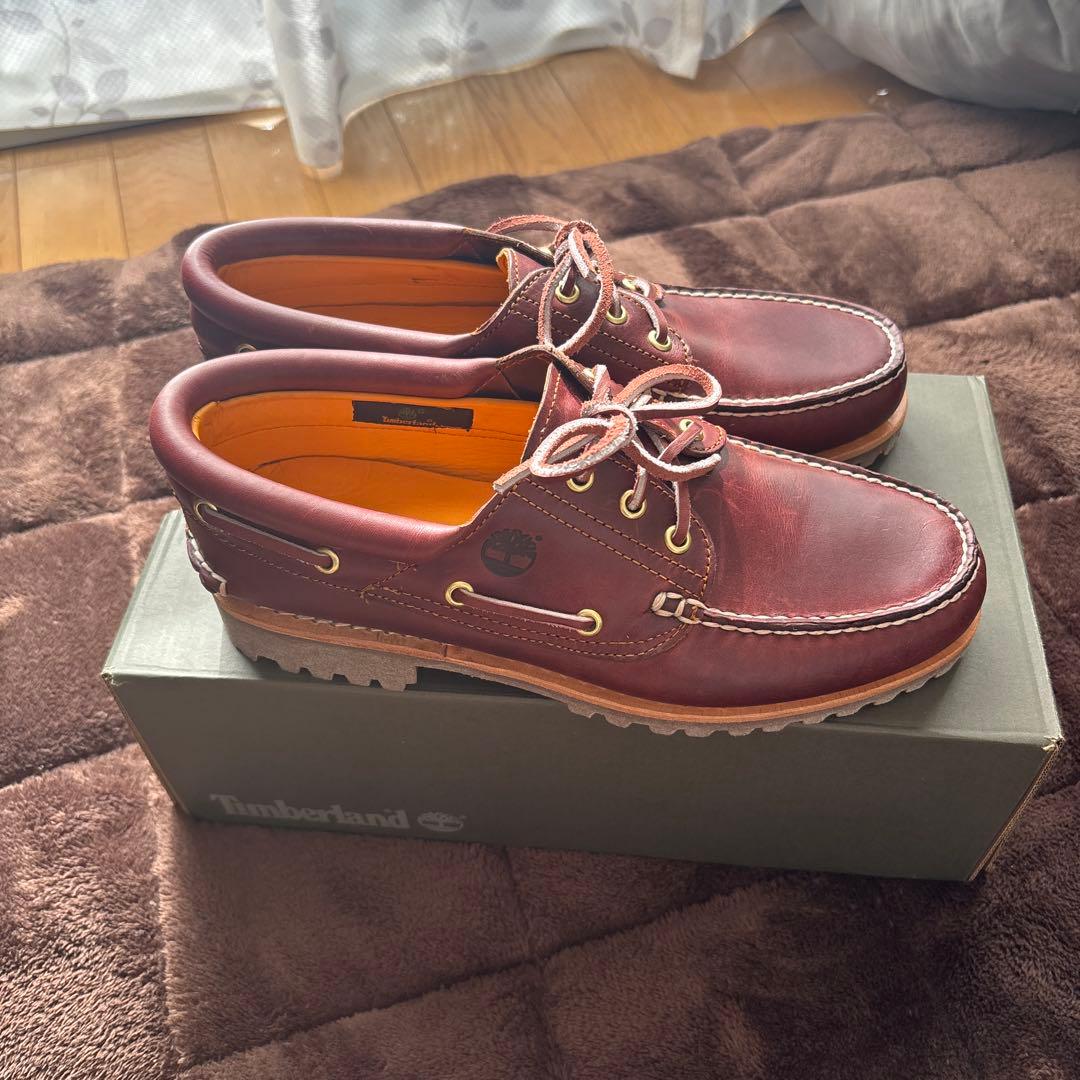 Timberland スリーアイ　バーガンディ 27cm 新品