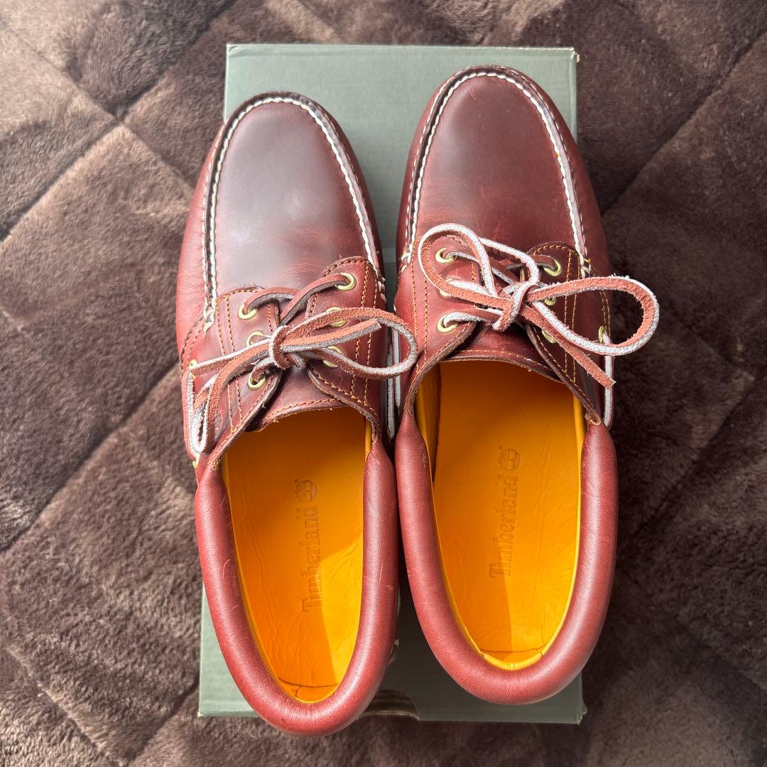Timberland スリーアイ　バーガンディ 27cm 新品