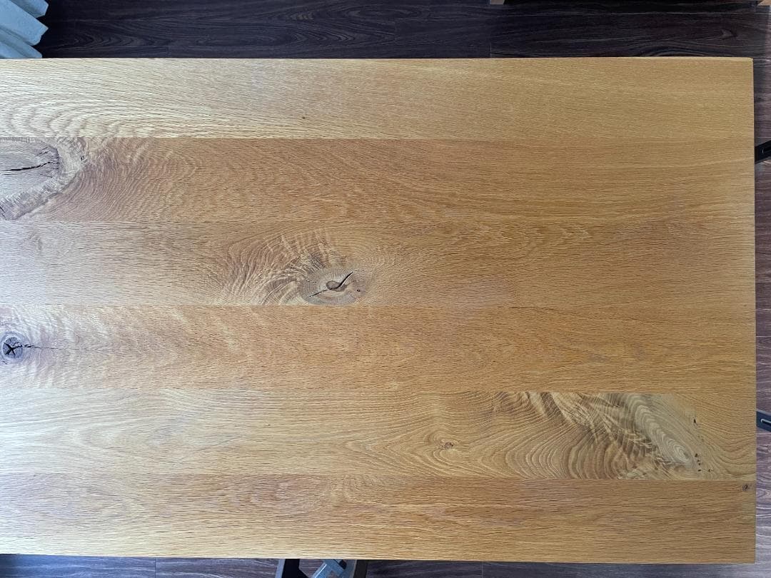 無印良品　節有り オーク無垢材ダイニングテーブル 150