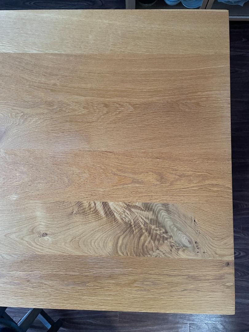 無印良品　節有り オーク無垢材ダイニングテーブル 150