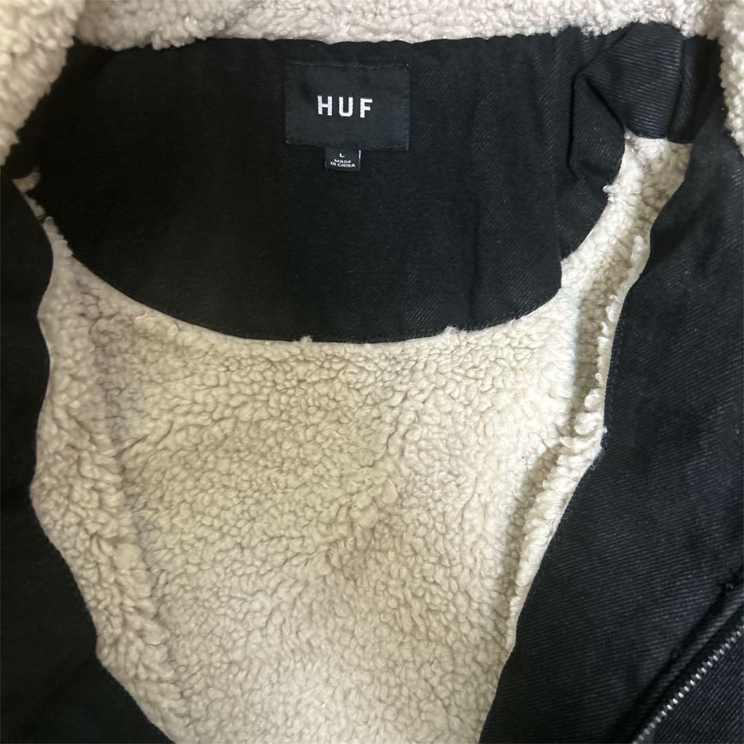 HUF フード付き黒ジャンパー
