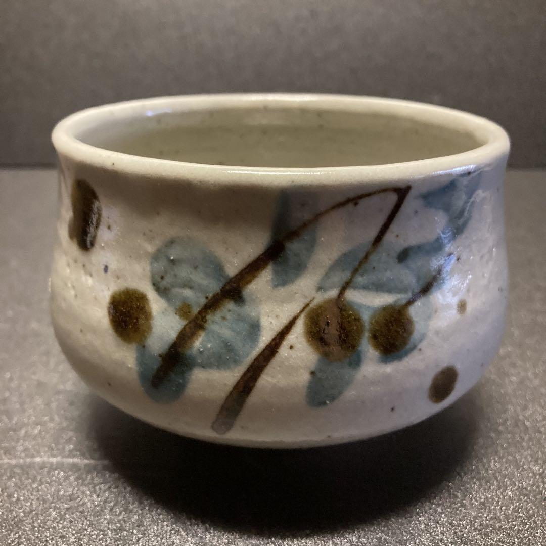 未使用　益子焼　山口孟　共箱付き　抹茶碗　茶碗　茶道具