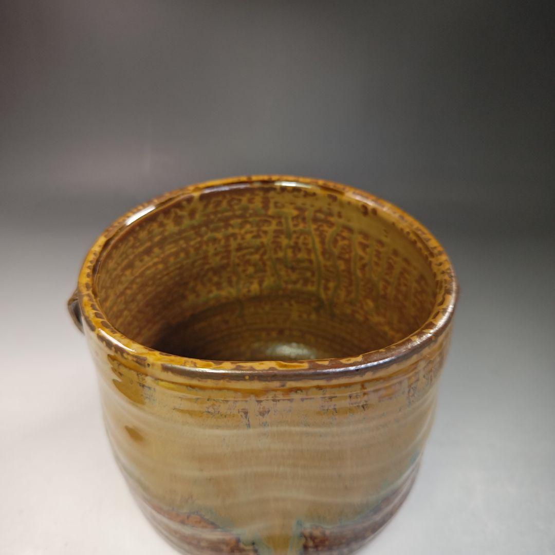 イ771 水指『亀井楽山造　高取耳付水指　共箱』『一閑塗蓋　表朔造』茶道具