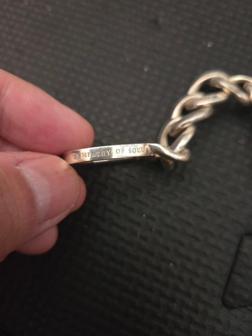SYMPATHY OF SOUL シルバーチェーンブレスレット