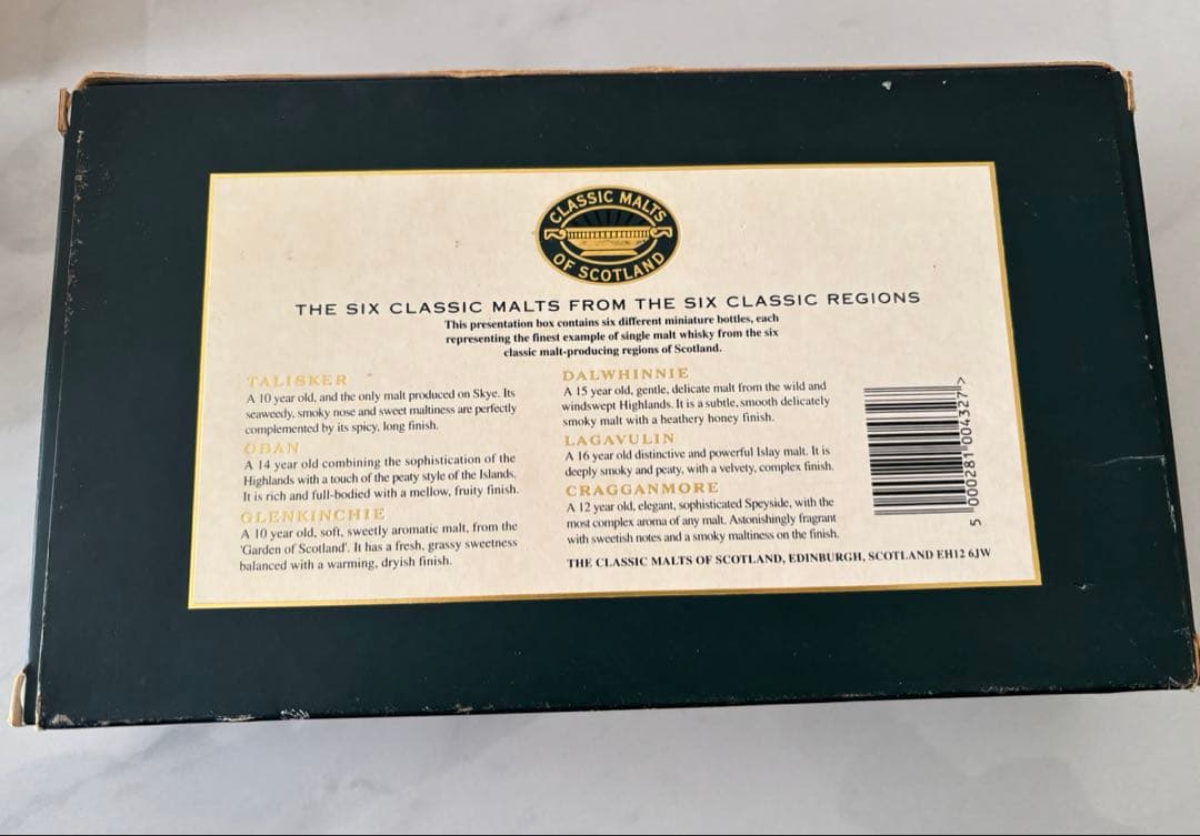 クラシックモルト ウイスキー　ミニボトル 6本セット