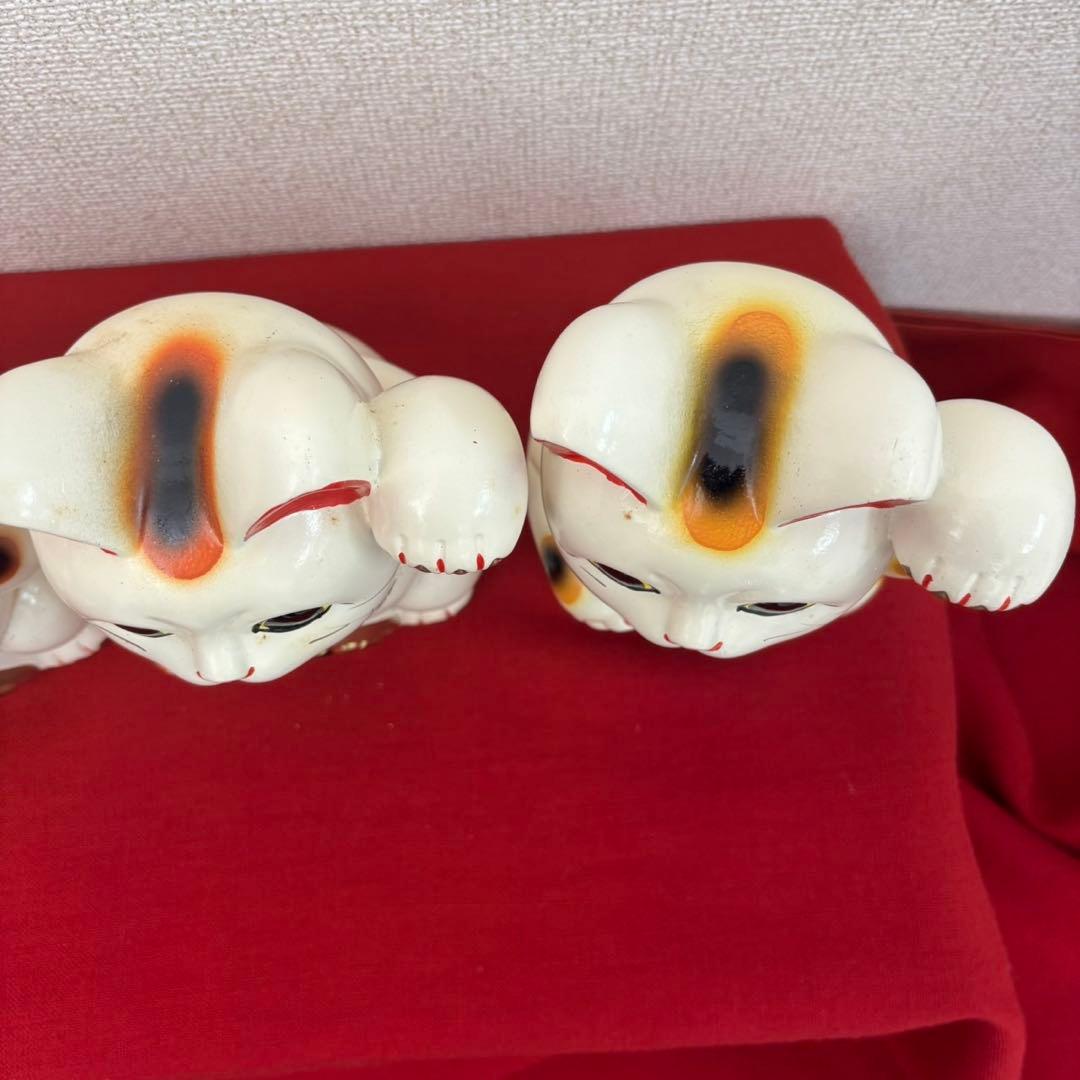 招き猫 6号3つ　まとめ売りお買い得‼︎未使用箱付き‼︎ ②