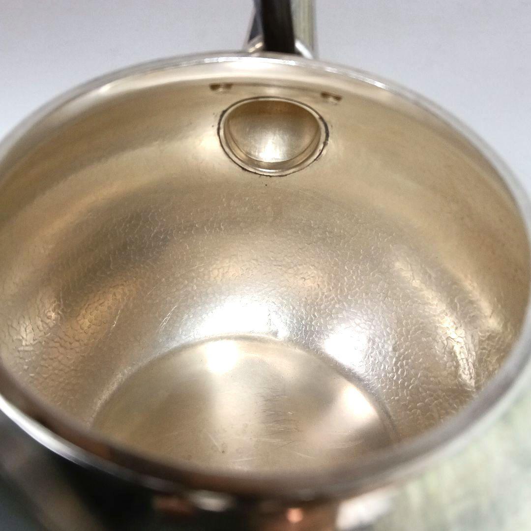 専用 名品 秦蔵六 蔵六居造 槌目 純銀瓶 鉄提手 湯沸 在銘 骨董 621g