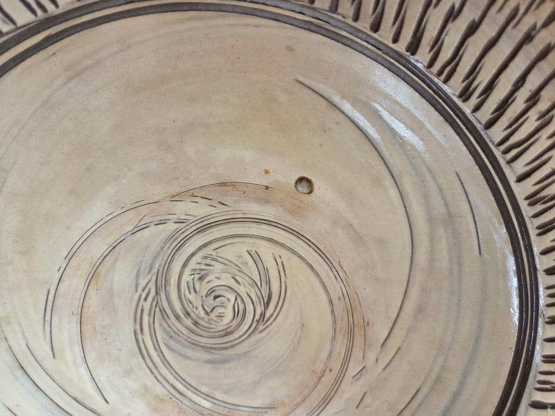 小鹿田焼 坂本茂木作 大皿 未使用品 尺皿